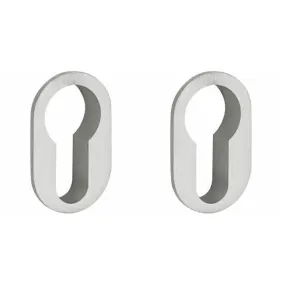 SET VAN TWEE PCPLAATJES MINI ROND 25MM MAT NIKKEL ONGELAKT